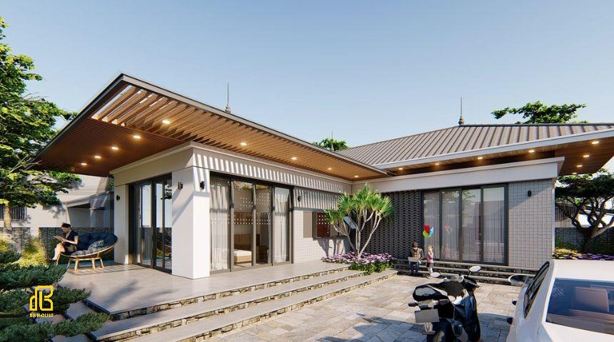 thiết kế biệt thự mái nhật
