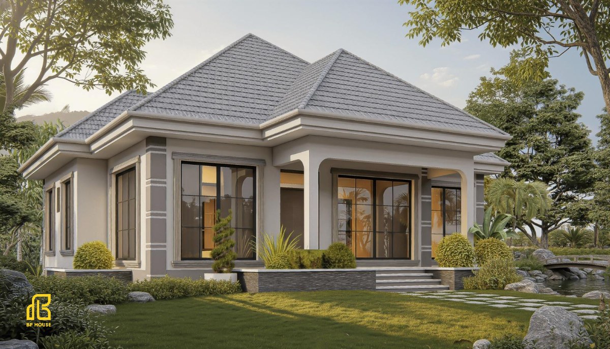 thiết kế biệt thự mái nhật
