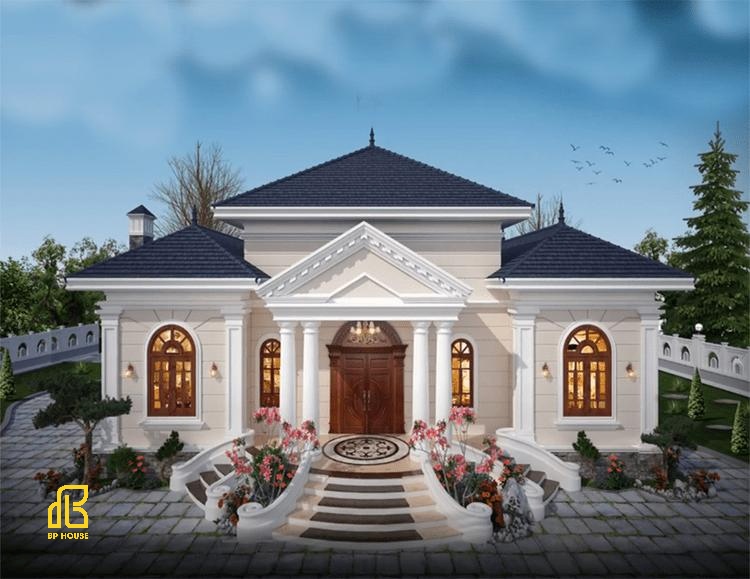thiết kế thi công biệt thự mái nhật