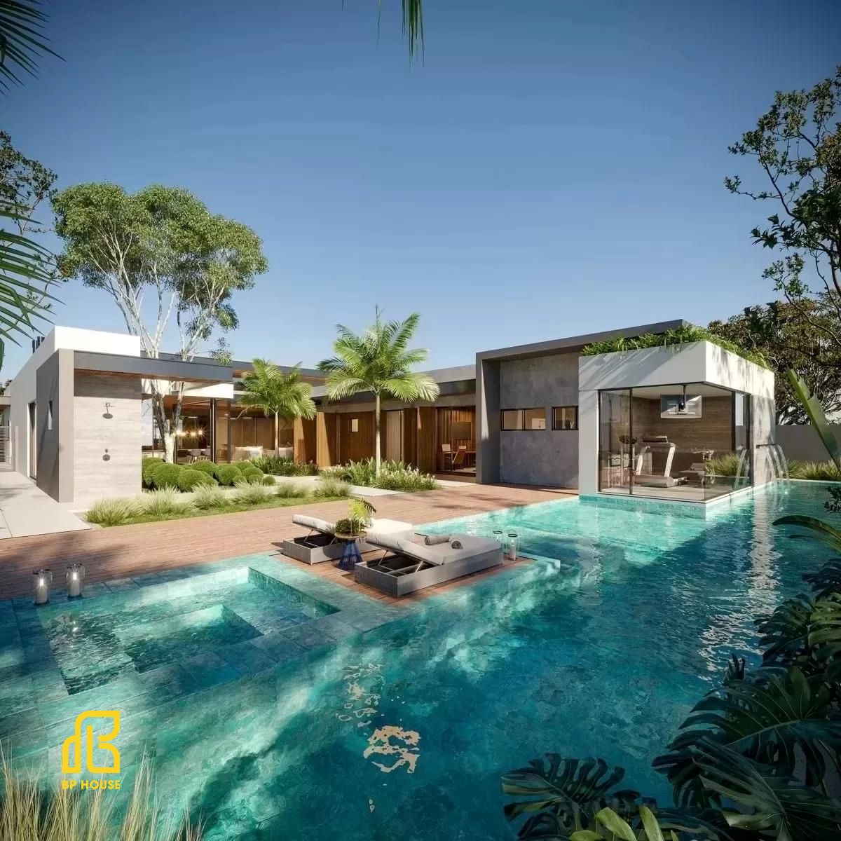 Mặt bằng biệt thự 150m²