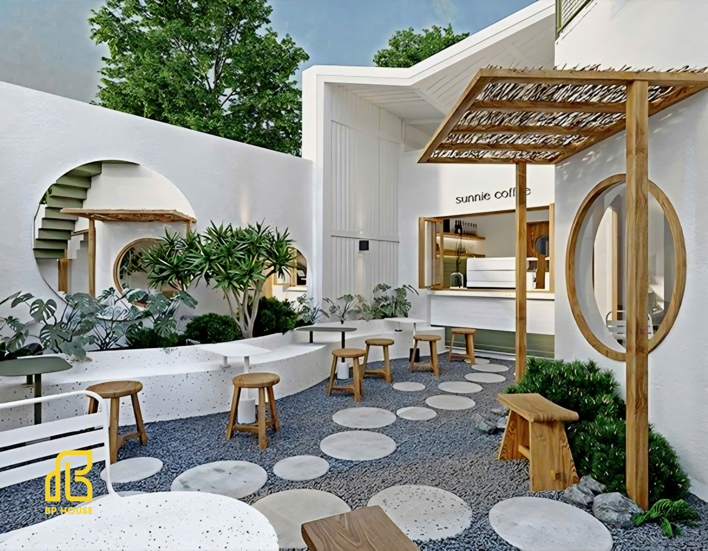quán cafe phong cách thiết kế korean