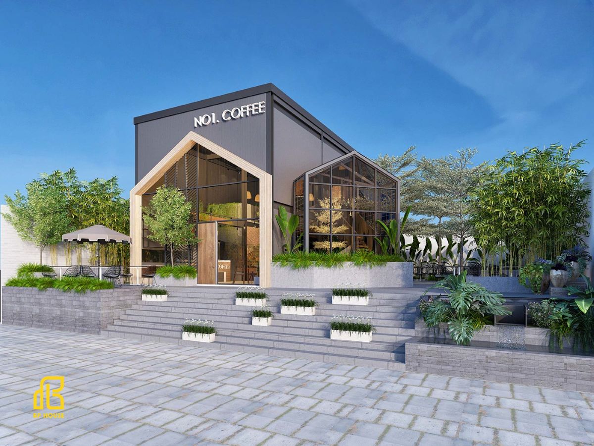 quán cafe sắt tiền chế 7x12