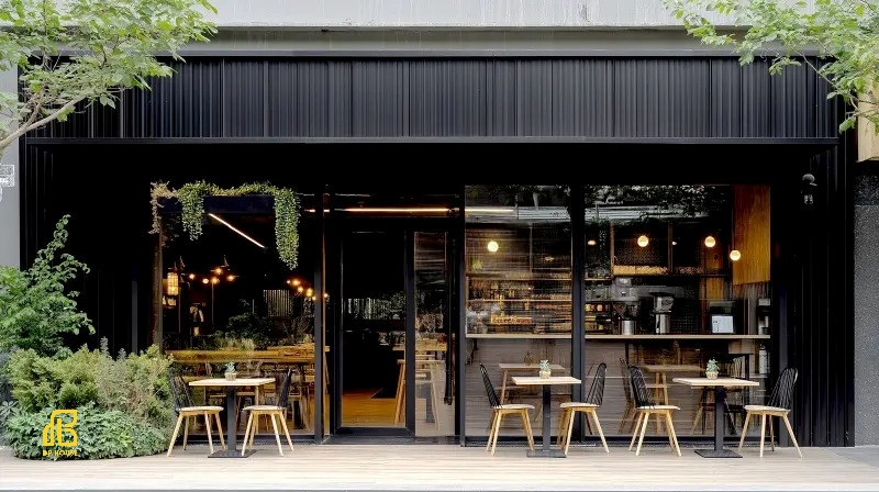 Giá xây quán cafe khung thép
