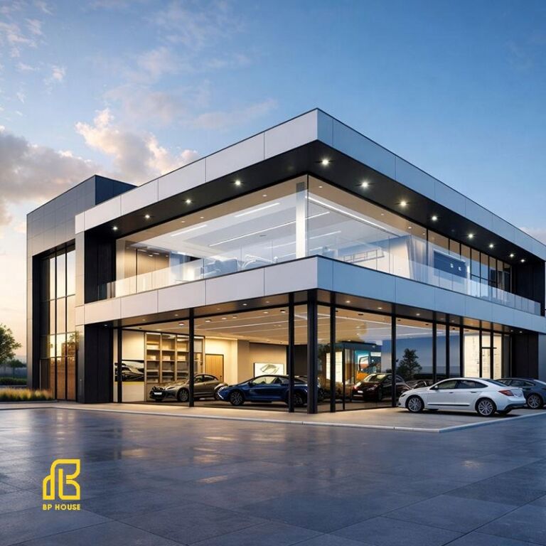 Đơn vị thiết kế thi công Showroom tiền chế tại Đồng Nai uy tín