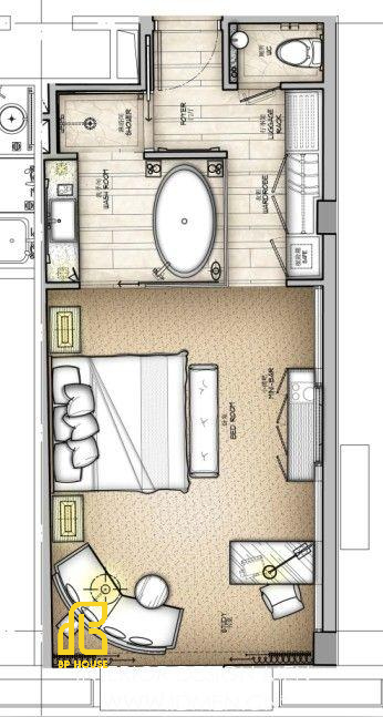 Sơ đồ phòng khách sạn Deluxe