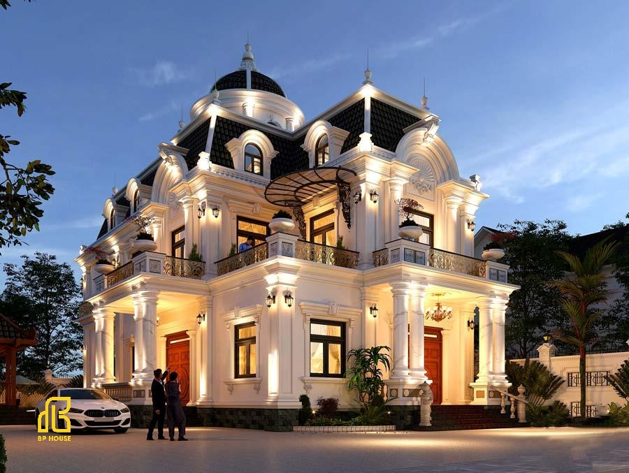 mau-thiet-ke-biet-thu-mai-mansard mẫu thiết kế biệt thự mái mansard