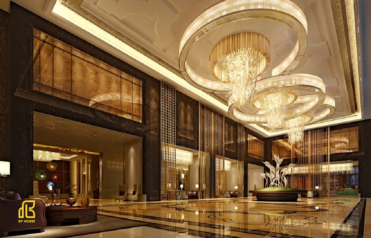 Mẫu sảnh khách sạn luxury cao cấp