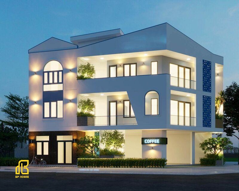 Nhà nghỉ 2 tầng mặt tiền sang trọng