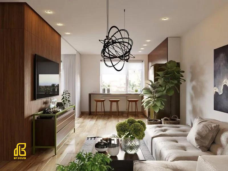Mẫu nội thất căn hộ phong cách thiết kế eco