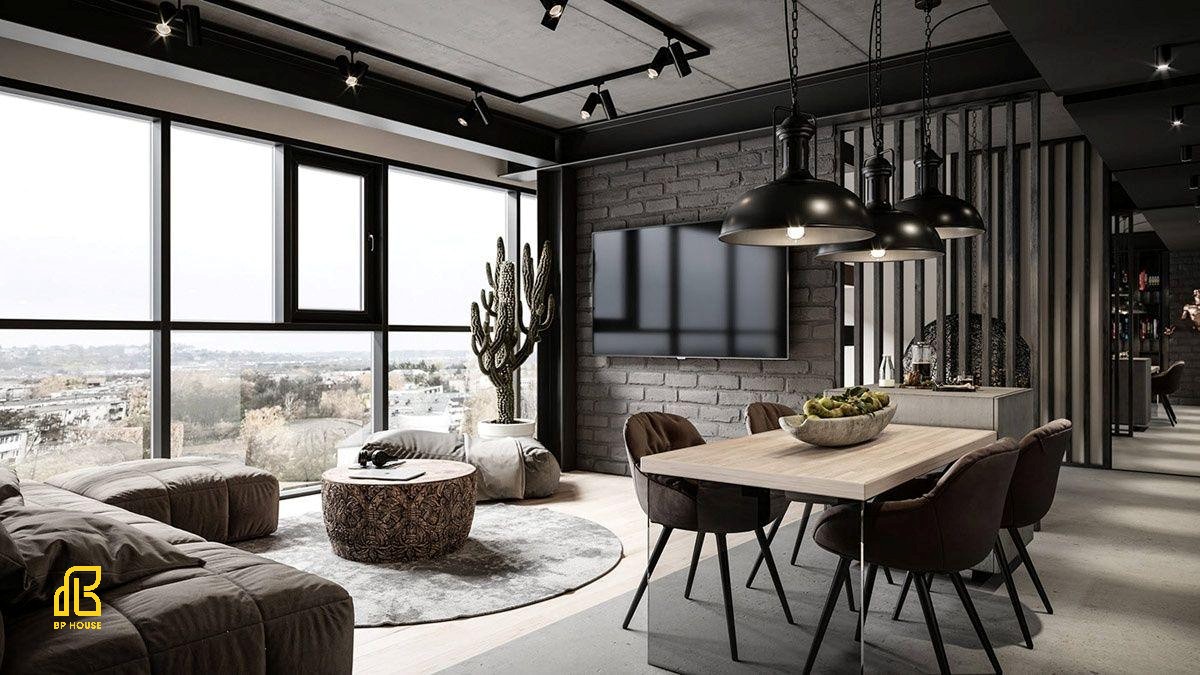 Industrial kết hợp hiện đại