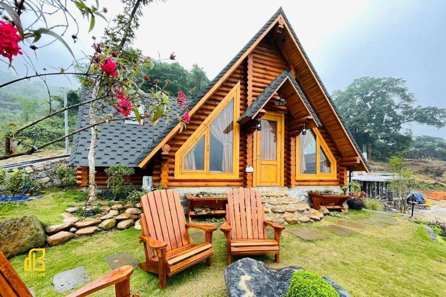 thiết kế homestay phong cách mộc