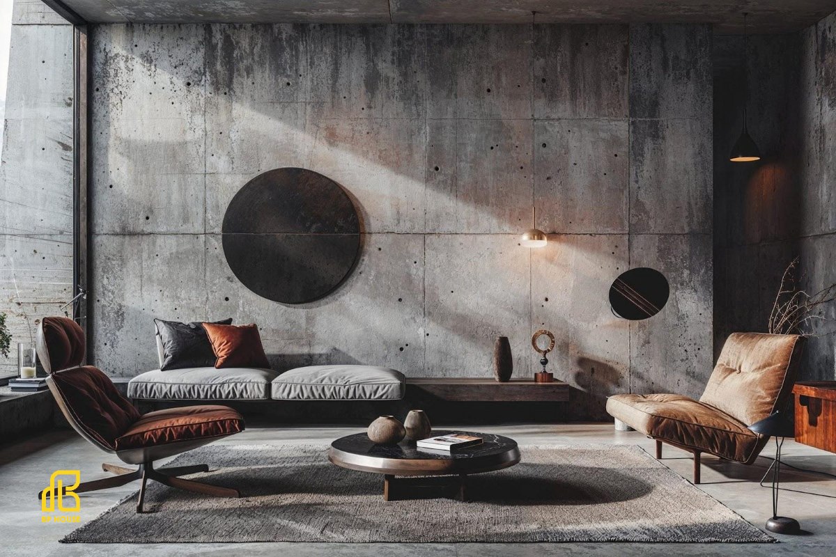 Phong cách thiết kế Brutalism đề cao tính chân thực của vật liệu