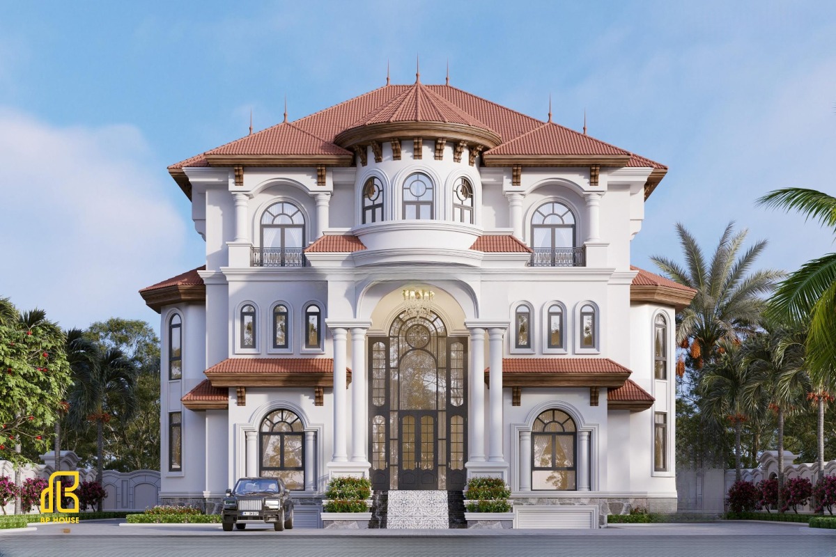 Mẫu biệt thự địa trung hải kết hợp tân cổ điển