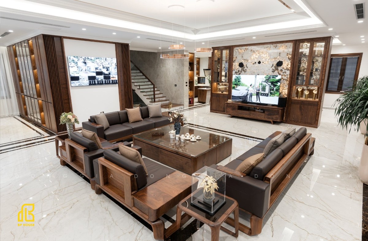 Thiết kế nội thất biệt thự liền kề cho phòng khách