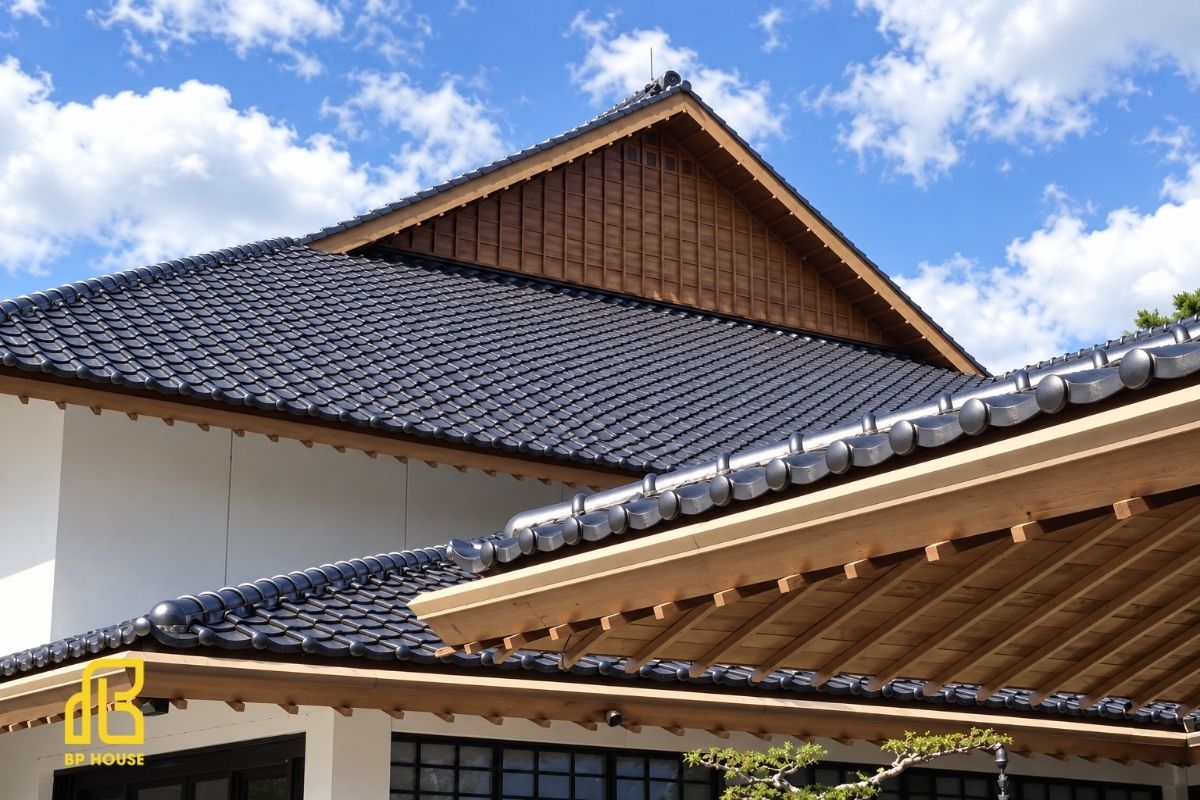 Hệ mái Nhật cần xử lý kỹ các vị trí tiếp giáp, đảm bảo thoát nước tốt và hạn chế thấm dột.