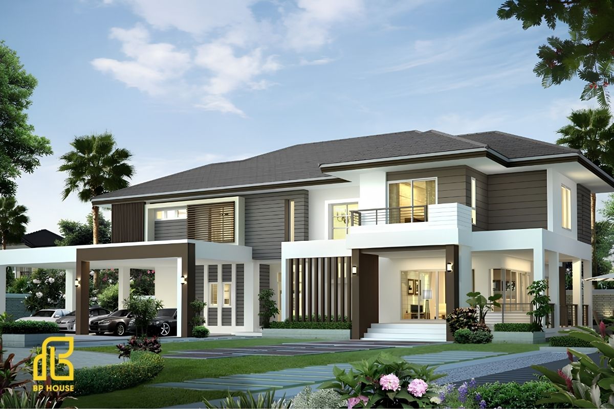 Gợi ý bố trí công năng biệt thự mái Nhật 2 tầng khoa học, tiện nghi từ kiến trúc sư.