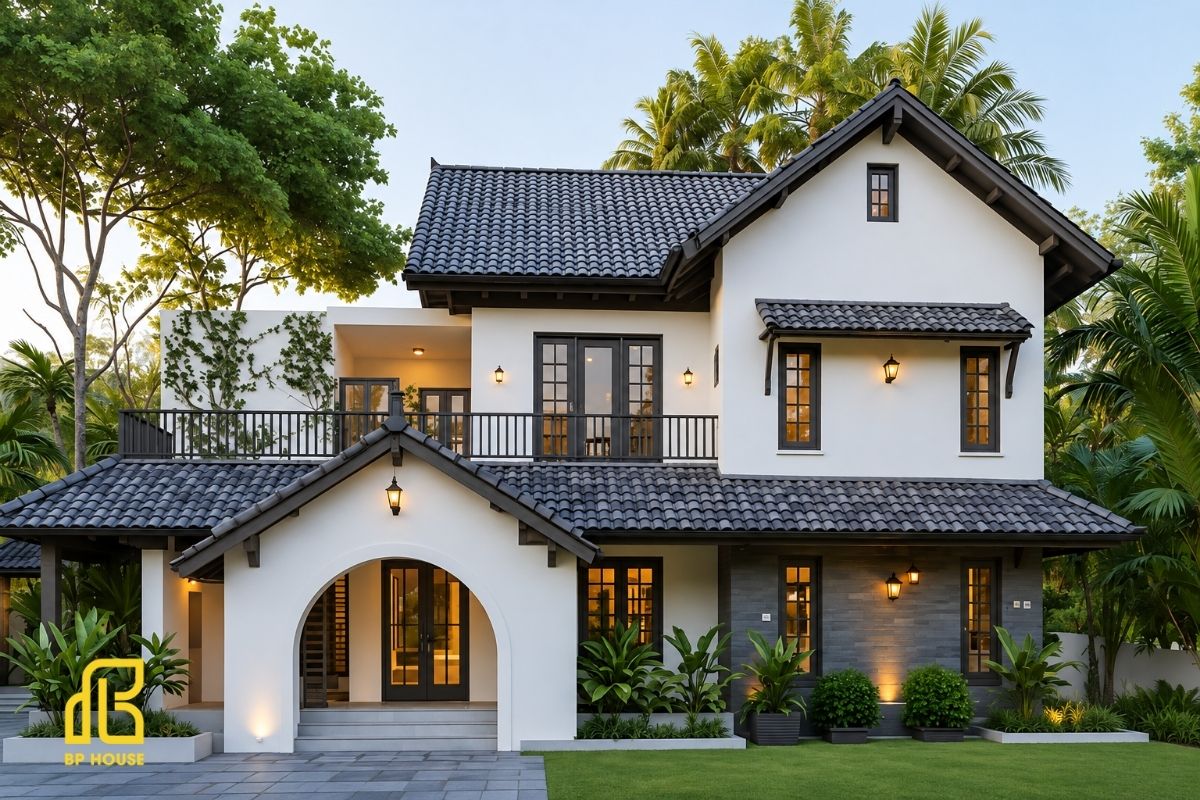 Diện tích 100-120m² mỗi tầng, tối ưu tiện nghi cho gia đình 4-6 thành viên.