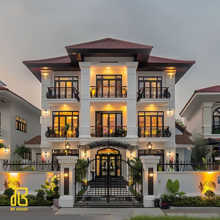 Biệt thự mái Nhật 3 tầng: 20+ thiết kế đẹp, sang trọng