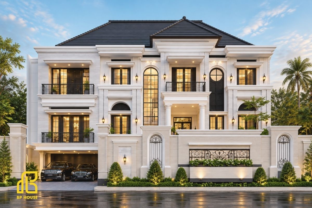Thiết kế công năng linh hoạt ngay từ đầu giúp biệt thự 4 tầng thích ứng với nhu cầu sinh hoạt lâu dài.