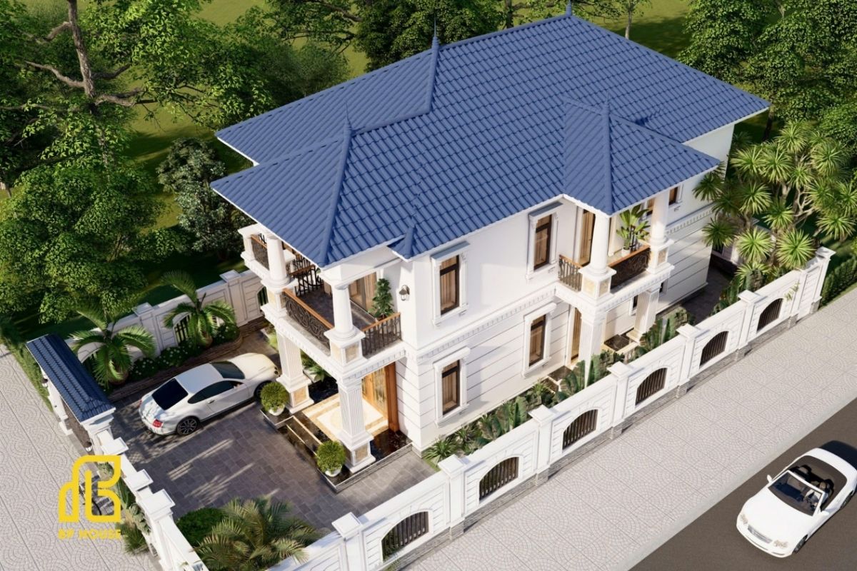 Dự án biệt thự mái Nhật tân cổ điển do BP House thiết kế và xây dựng tại Bình Thuận.