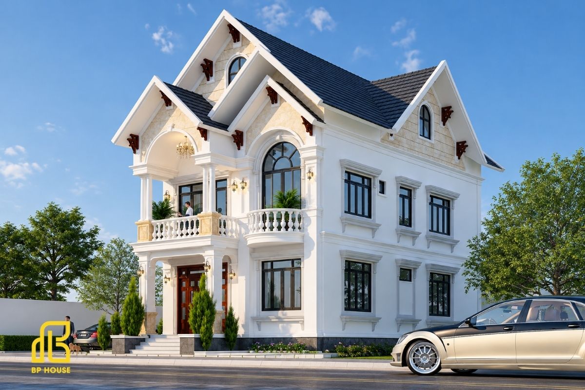 Bố trí công năng hợp lý giữa các tầng giúp tối ưu diện tích và nâng cao tiện nghi sinh hoạt.