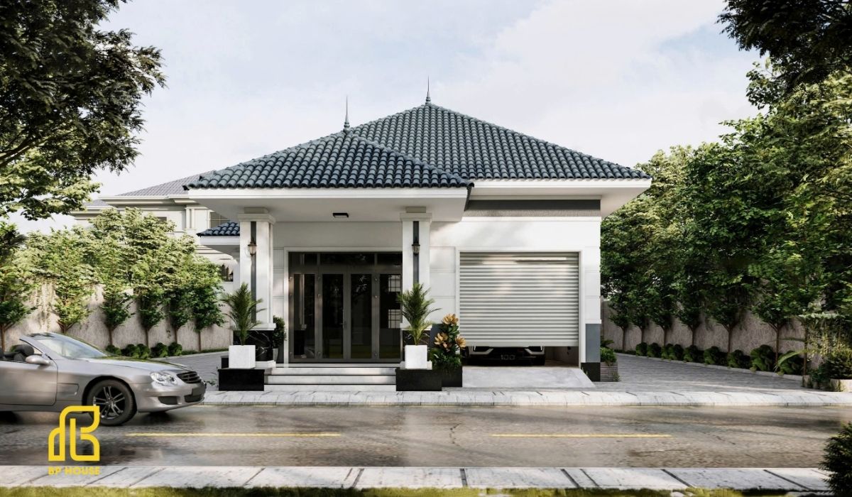 Không gian nội thất phòng khách biệt thự sang trọng do BP House thiết kế và thi công