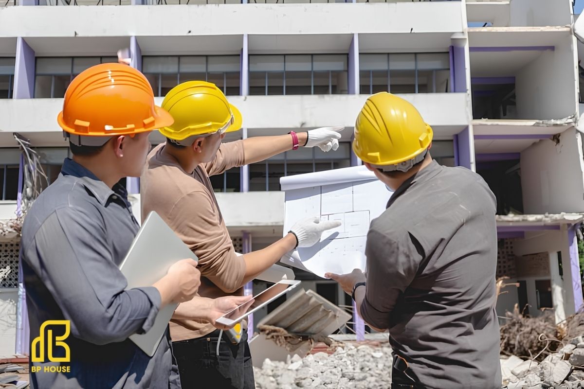 Người giám sát tác giả giải thích bản vẽ, làm rõ yêu cầu kỹ thuật để đảm bảo thi công đúng thiết kế.