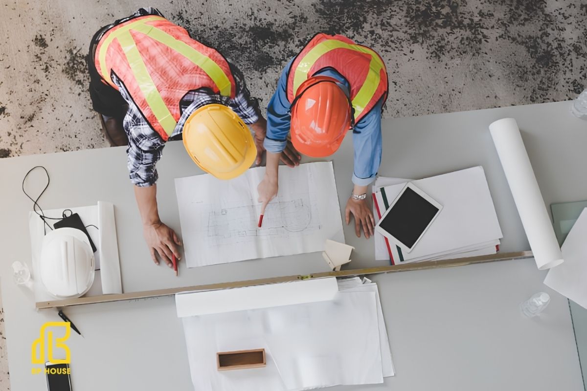 Đối chiếu bản vẽ với thực tế công trình để kịp thời xử lý vướng mắc và đề xuất điều chỉnh thiết kế phù hợp.