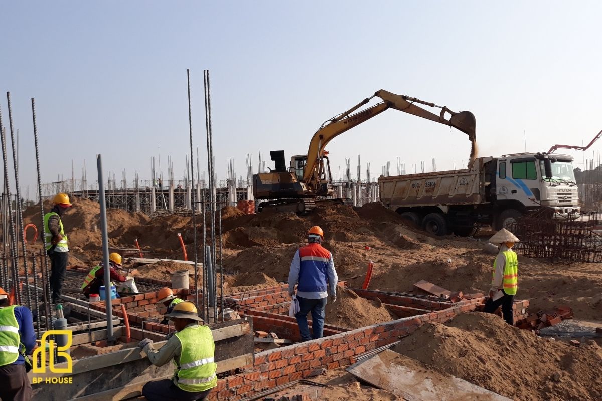 BP House kiểm soát chặt chẽ chất lượng thi công ngay từ giai đoạn nền móng.